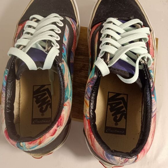 Vans Old Skool Watercolor Skate Low Top Sneakers 6 - Picture 4 of 7